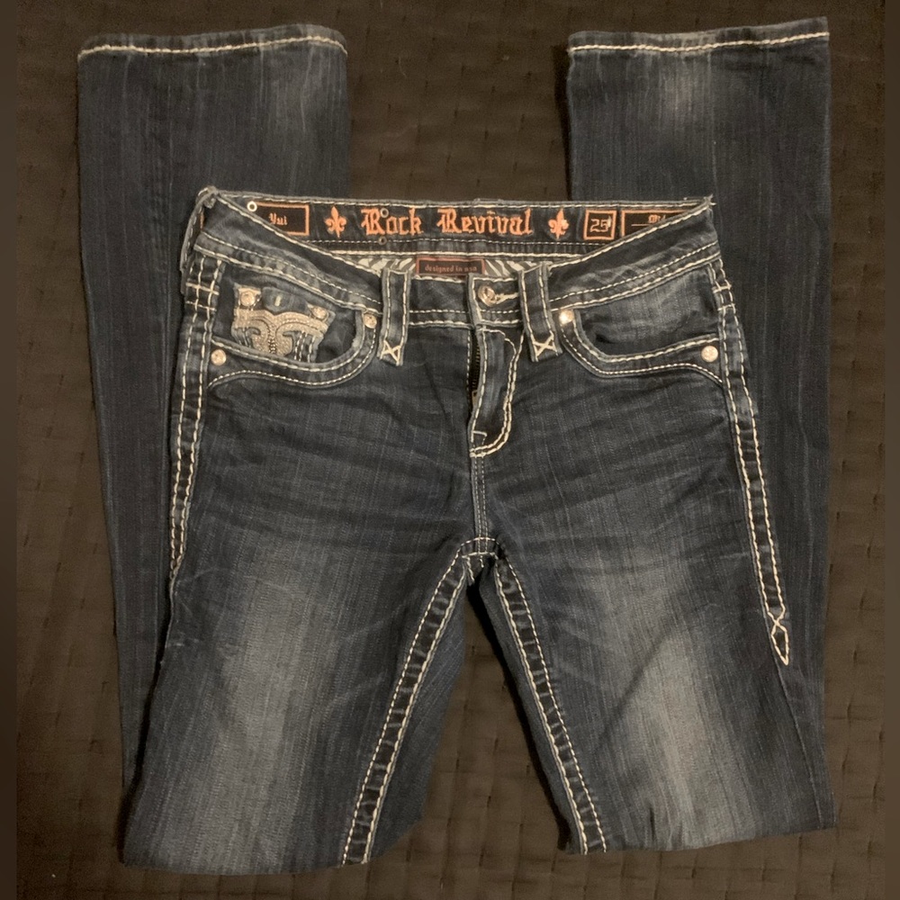 Rock revival flared jeans